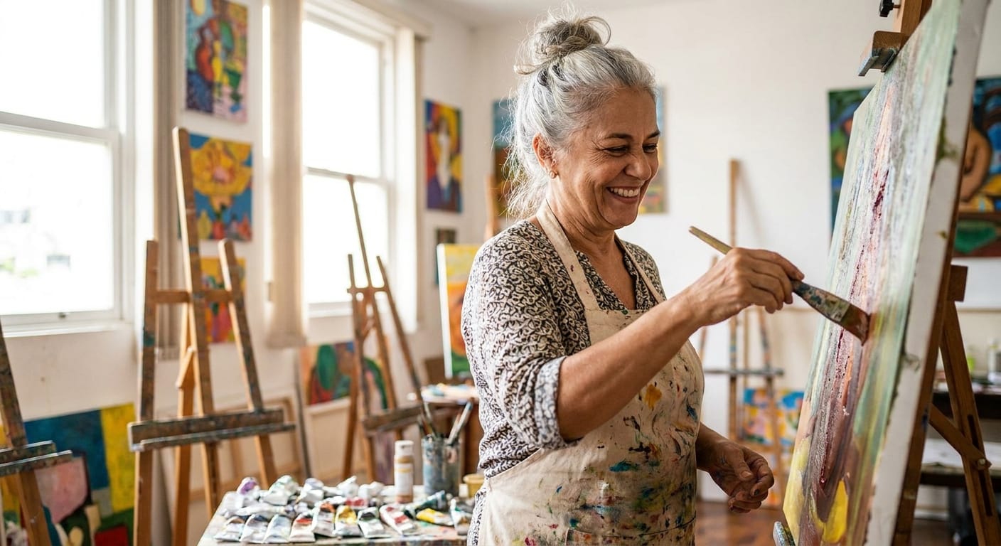 Arte e Criatividade: O Segredo para uma Vida Mais Plena Após os 40