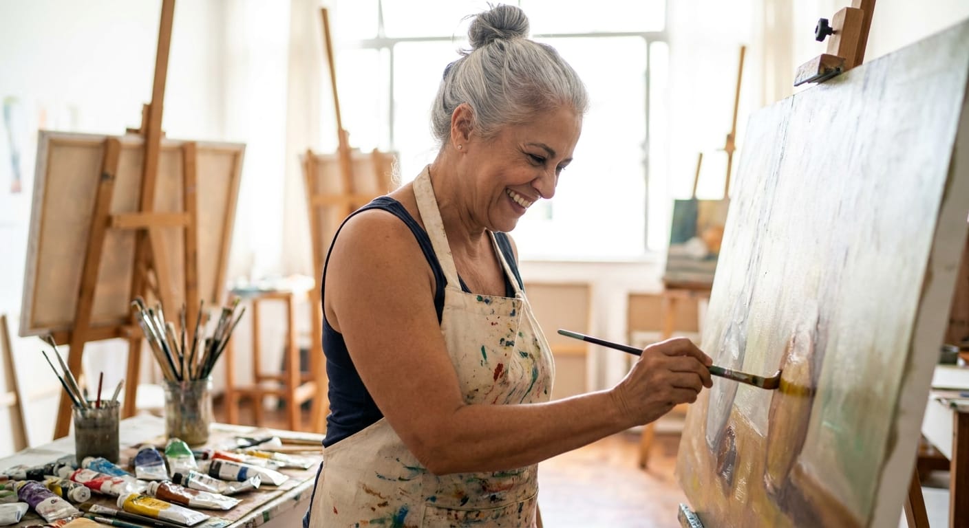 Artes Plásticas: Desperte Sua Criatividade e Viva Melhor Após os 40
