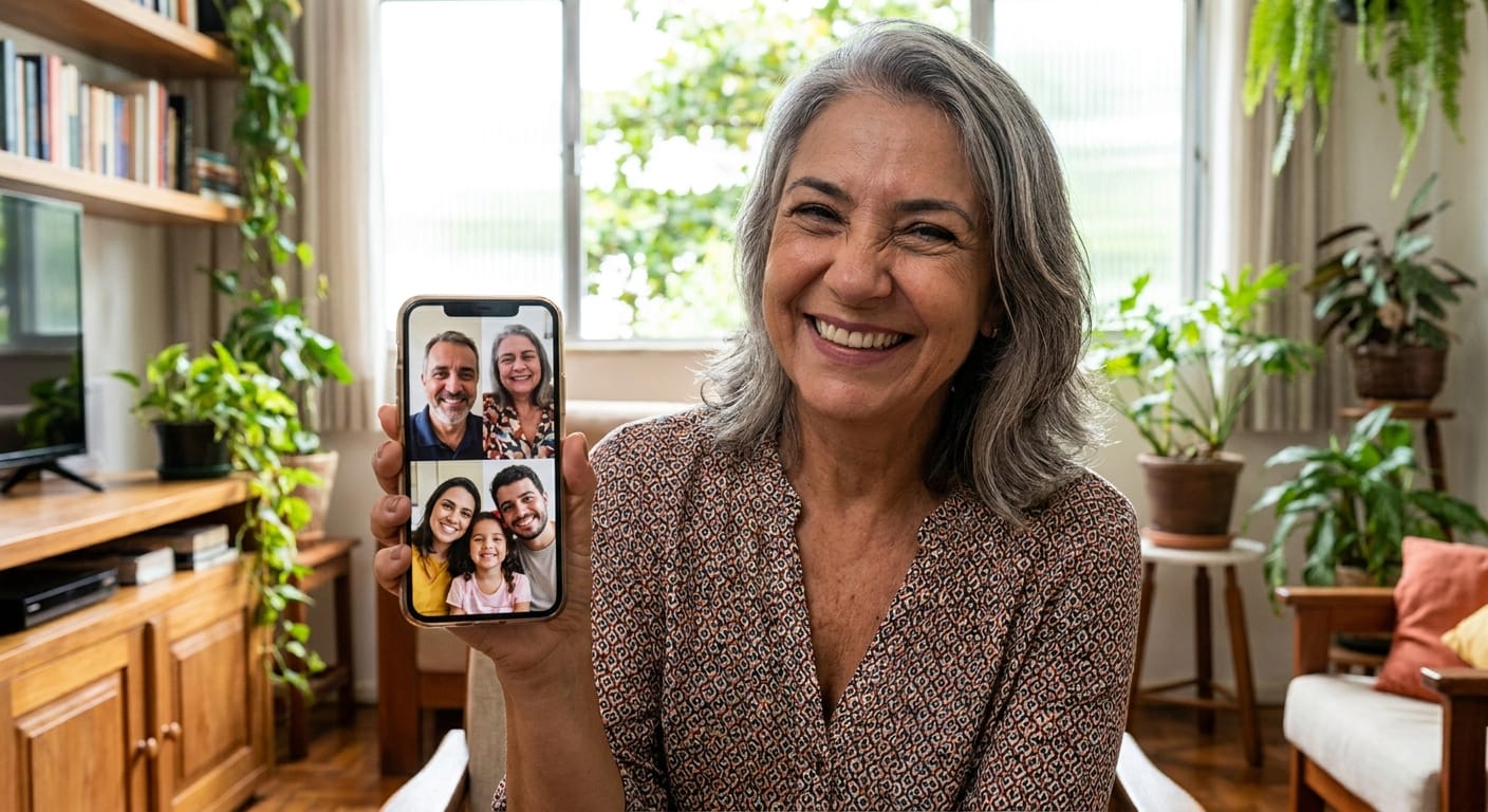Conecte-se com a Família: Redes Sociais Simplificadas para Você