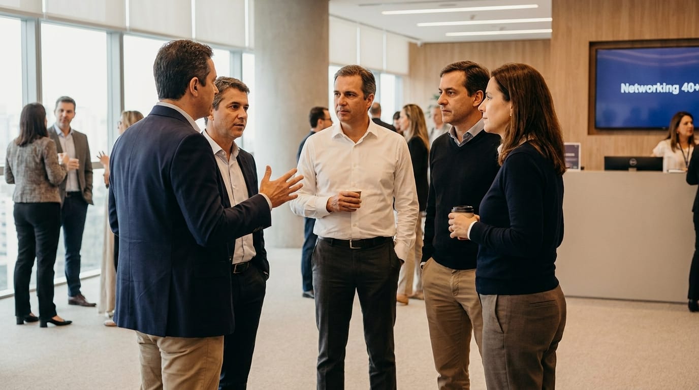 Networking 40+: Conectando-se para o Sucesso e o Bem-Estar na Maturidade