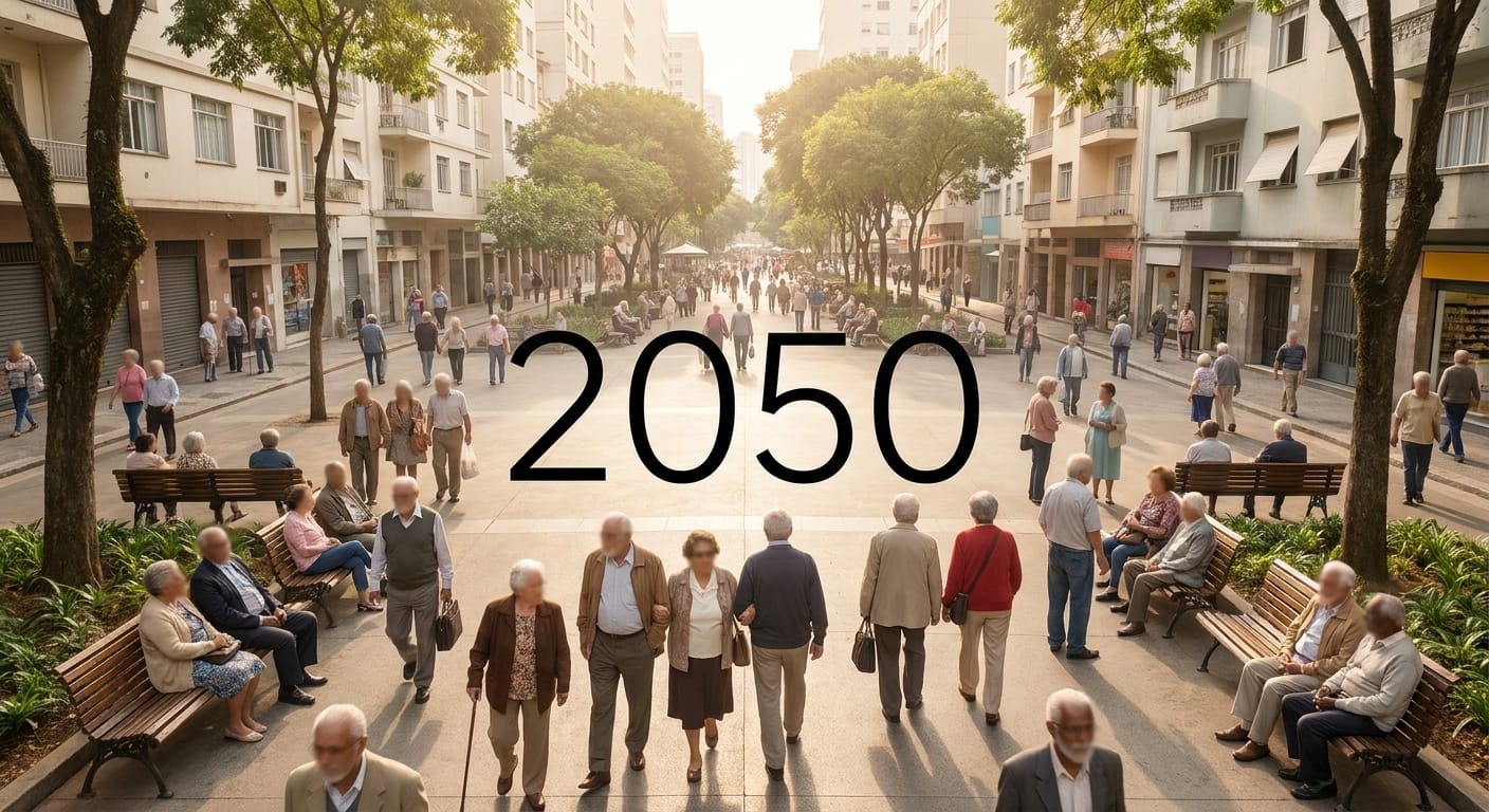 O maior desafio dos governos até 2050 não será a economia. Será uma população que vive cada vez mais