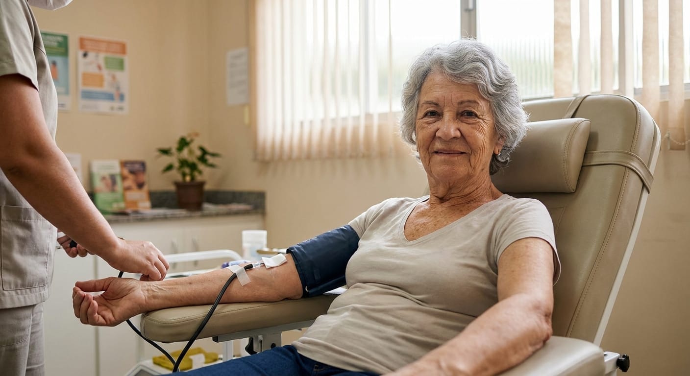 Doação de sangue após os 70: nova regra já permite que idosos continuem doando