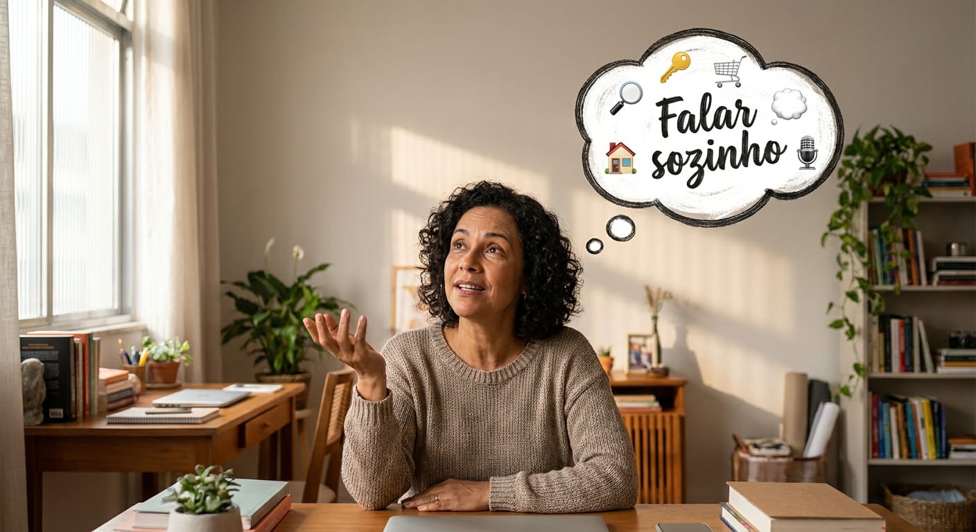 Falar sozinho é “coisa de louco”? O que a ciência diz sobre esse hábito